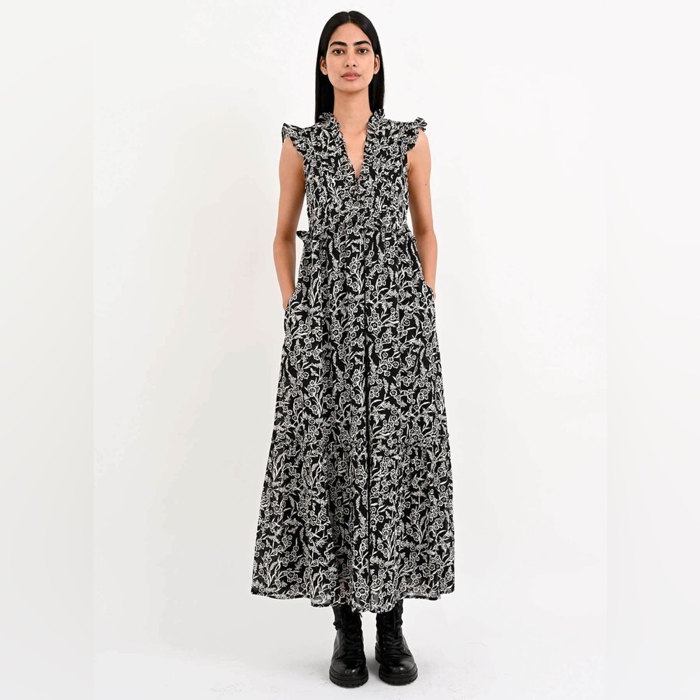 NWT Banjanan Constance Dress by Anthropologie in Bumble Black
